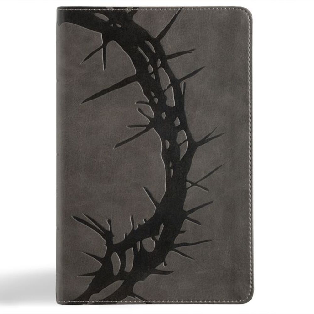NASB Large Print Personal Size Reference Bible, Charcoal Leathertouch, Indexed -